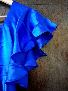Elegant Blue Bridesmaid Dress