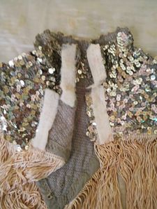 SEQUINNED and tassled FREE SIZE CAPE