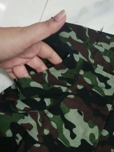Army Print Jeggings For Gym