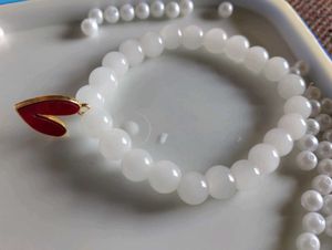 Beaded  Bracelets Combo With Heart Charms