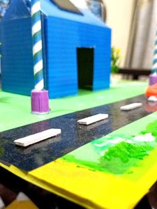 Handmade Traffic Scenery Model