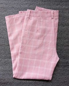 Pink Plaid Pants