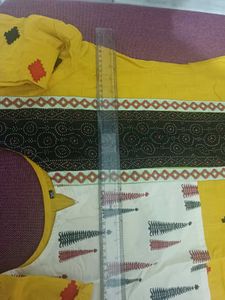 Yellow Printed Kurti