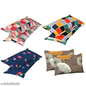 Colorful Geometric Pillowcases (Set of 10