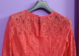 Beautiful Coral Colour Top For Girls