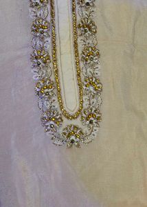 Peach Embroidered Sharara
