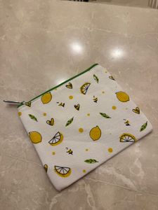 Lemon Print Pouch