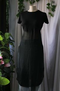 Sassafras Black Longline Top