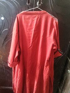 Red Boho Tunic Dress