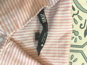 Striped Cropped Shirt