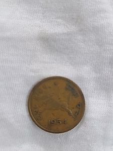Rare 1954 One Paisa Coin ,Govt Of India 🐎coin