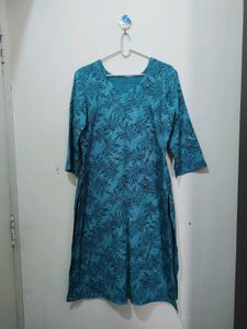 Aquamarine Sea Green Fern Pri Kurta Pajama Dupatta
