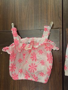 Cute Floral Baby Outfit full embroidery