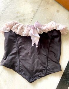 BLACK CORSET TOP