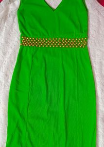 Green Fishcut Dress