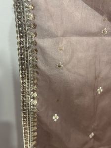 Elegant Brown Kurtaset pajama and dupatta