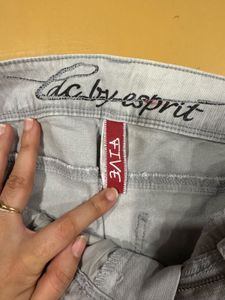 Belbottom Grey Jeans For 30 Waist