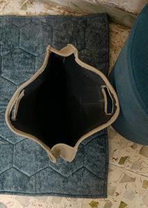Khaki Round Shopping Bag