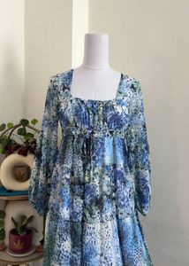 Floral Print Tiered Dress