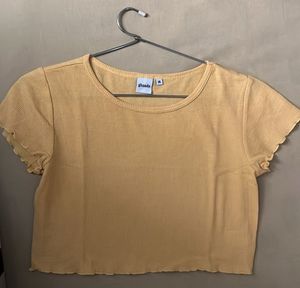 Tan Crop Top