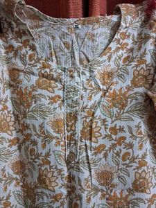 Floral Print Kurta