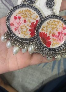Floral Jhumka Earrings
