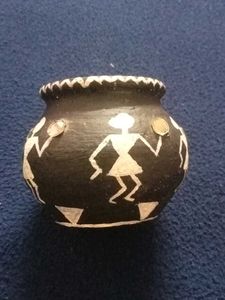 Warli Art Pot