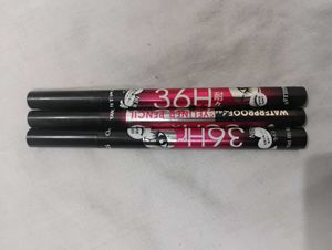 3x36Hr Waterproof Eyeliner Pencils(Each)