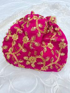 Beautiful Potli With Zari Work