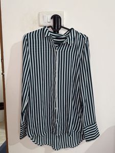 Striped Button-Down Shirt