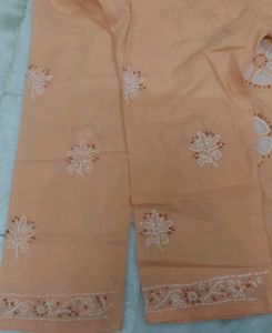 Short Chikankari Kurta
