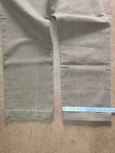 Grey Button‑Fly Workwear Denim — Straight Cut