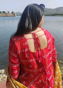 Beautiful Red Jaipuri Kurta