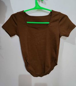 brown aesthetic Y2k Top