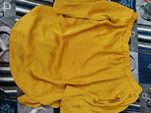 Stylish Mustard Off-Shoulder Top
