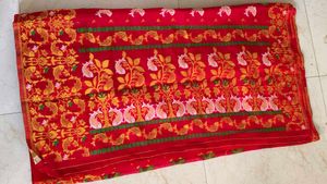 Red elegant women Saree