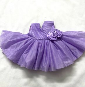 Sleeveless Glitter Georgette Party Frock