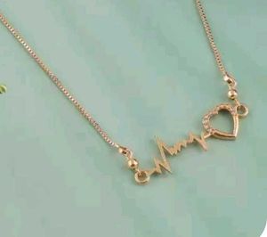 Gold Plated Artificial Stones and Beads Pendant