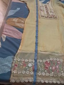 Like New Kota Doriya Suit With Embroidery  Duppata