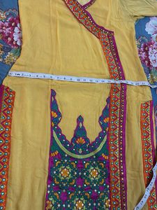 Yellow Embroidered Salwar Kameez