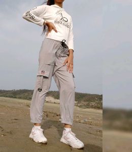 Sweatshirt Cum Crop Top