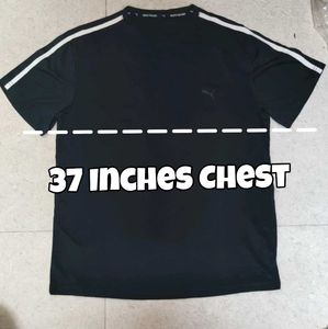 Puma Black T-shirt Good Quality Original mens Wear