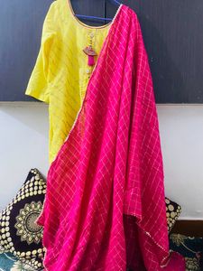 Women Pretty Chanderi Cotton Suit🥰❤️
