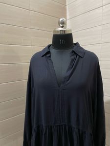 H&amp;M Pintresty Black Shirt Dress