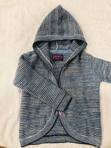 Hooded Knit Cardigan