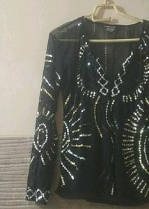 Y2k Sequin Short Kurti
