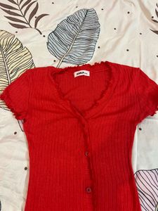 Red Stretchable Bodycon Dress