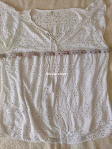 White Eyelet Tunic Top