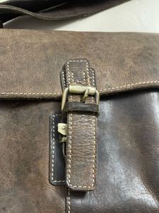 Vintage Leather Messenger Bag