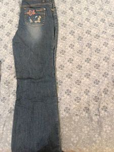 Embroidered Denim Jeans